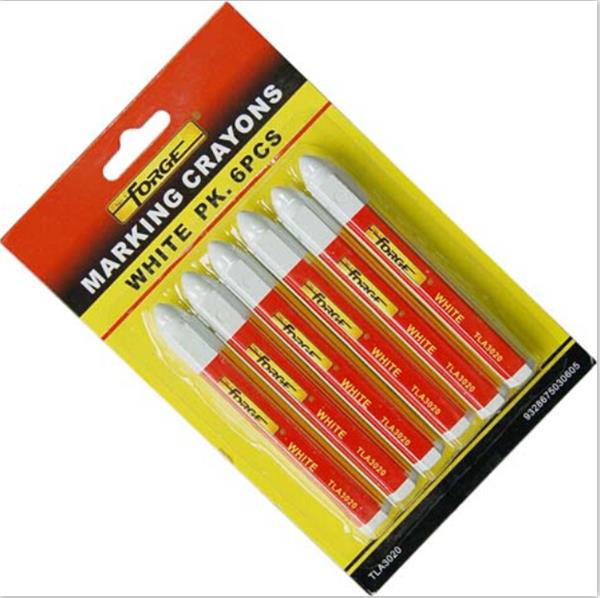 6PCS Non-Toxic Waterproof Marking Crayon Marking Pen Marker White