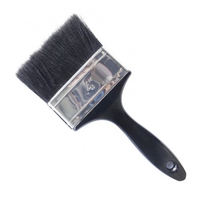 Painting Tools 4" Paint Brush with Natural Pure Bristle and Plastic Handle