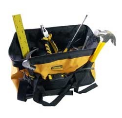 Tool Bag Fabric Reinforced-Base for Tool Storage Handtools